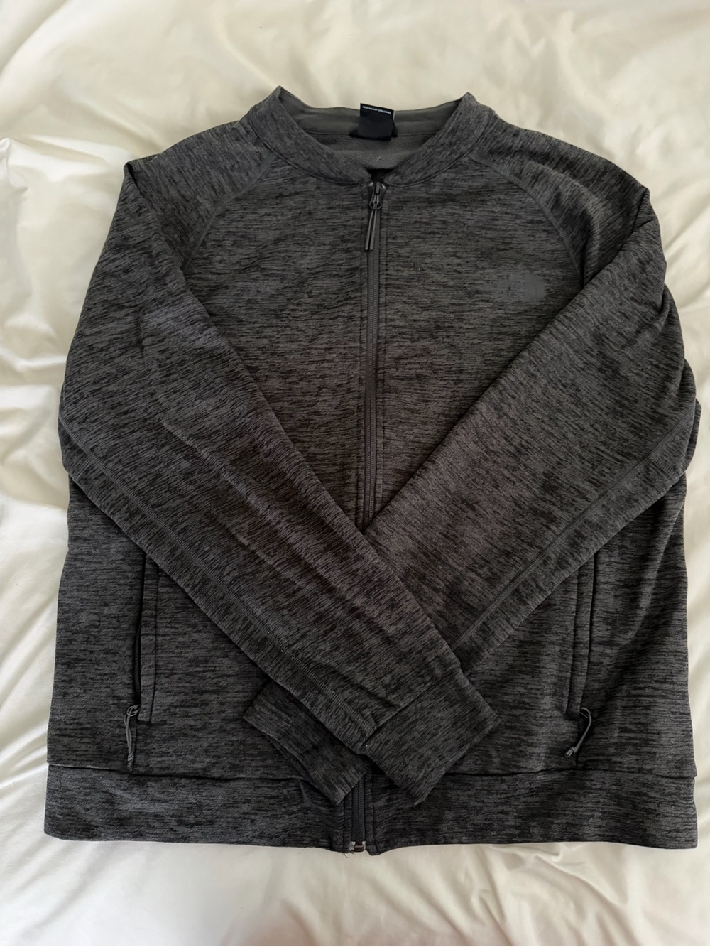 The North Face Men's Charcoal Heather Full-Zip Fleece Jacket